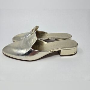 Chanel Silver Mules Size 36 1/2